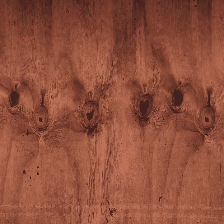 Rustic Redwood stain direction shown on natural wood grain